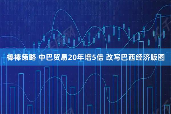 棒棒策略 中巴贸易20年增5倍 改写巴西经济版图