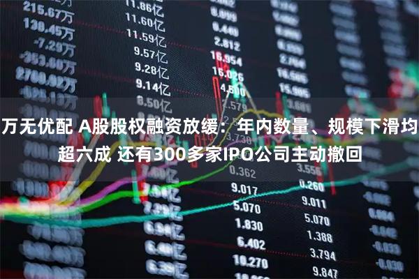万无优配 A股股权融资放缓：年内数量、规模下滑均超六成 还有300多家IPO公司主动撤回