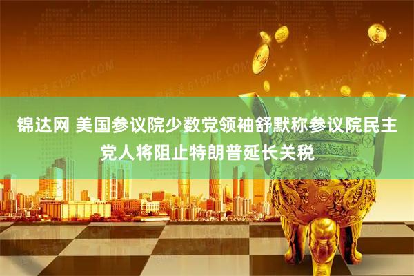 锦达网 美国参议院少数党领袖舒默称参议院民主党人将阻止特朗普延长关税