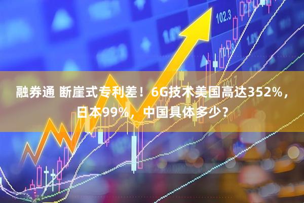 融券通 断崖式专利差!6G技术美国高达352%,日本99%,中国具体多少?